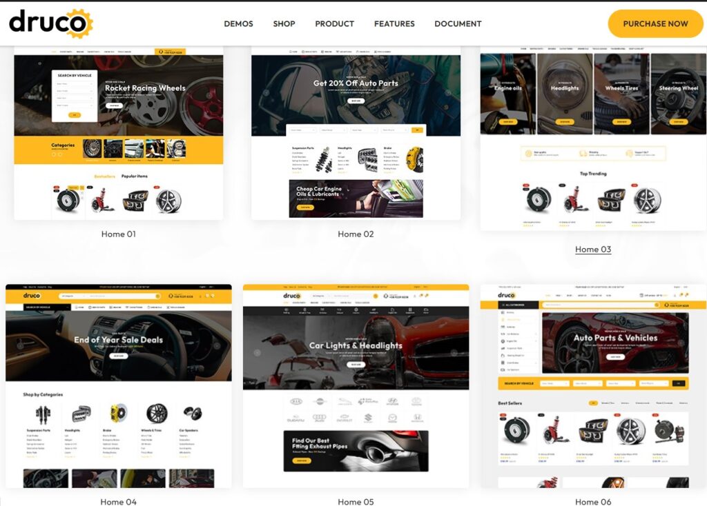 Demo theme Druco