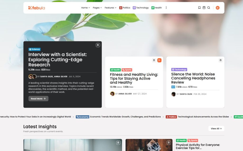 Theme Fabula