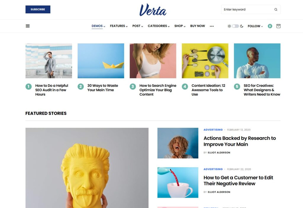 Theme Verta