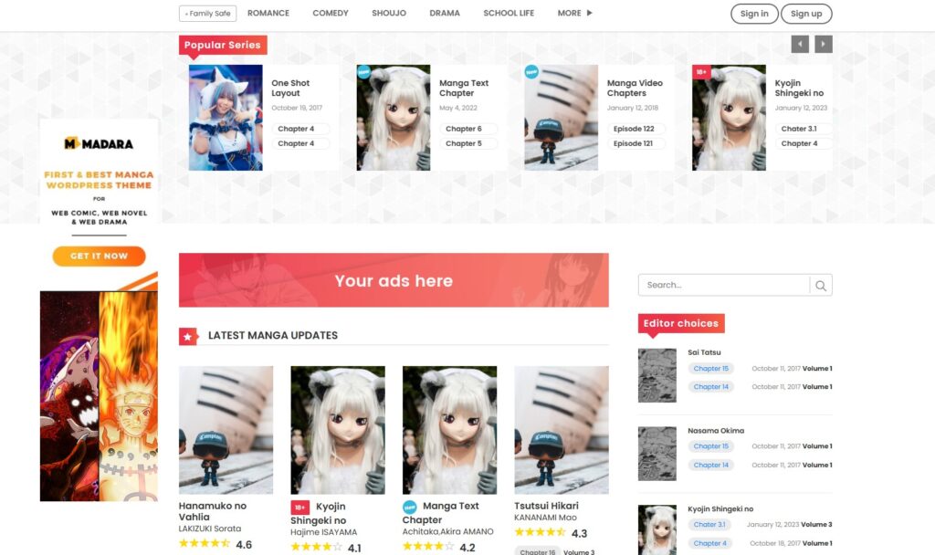 Giới thiệu về Theme Madara