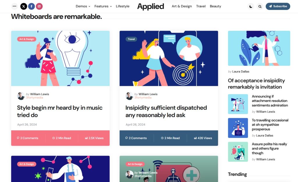 Giao diện hiện đại