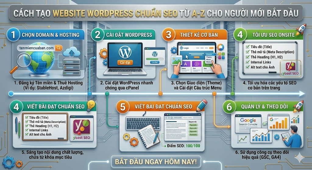 Cách tạo website WordPress chuẩn SEO